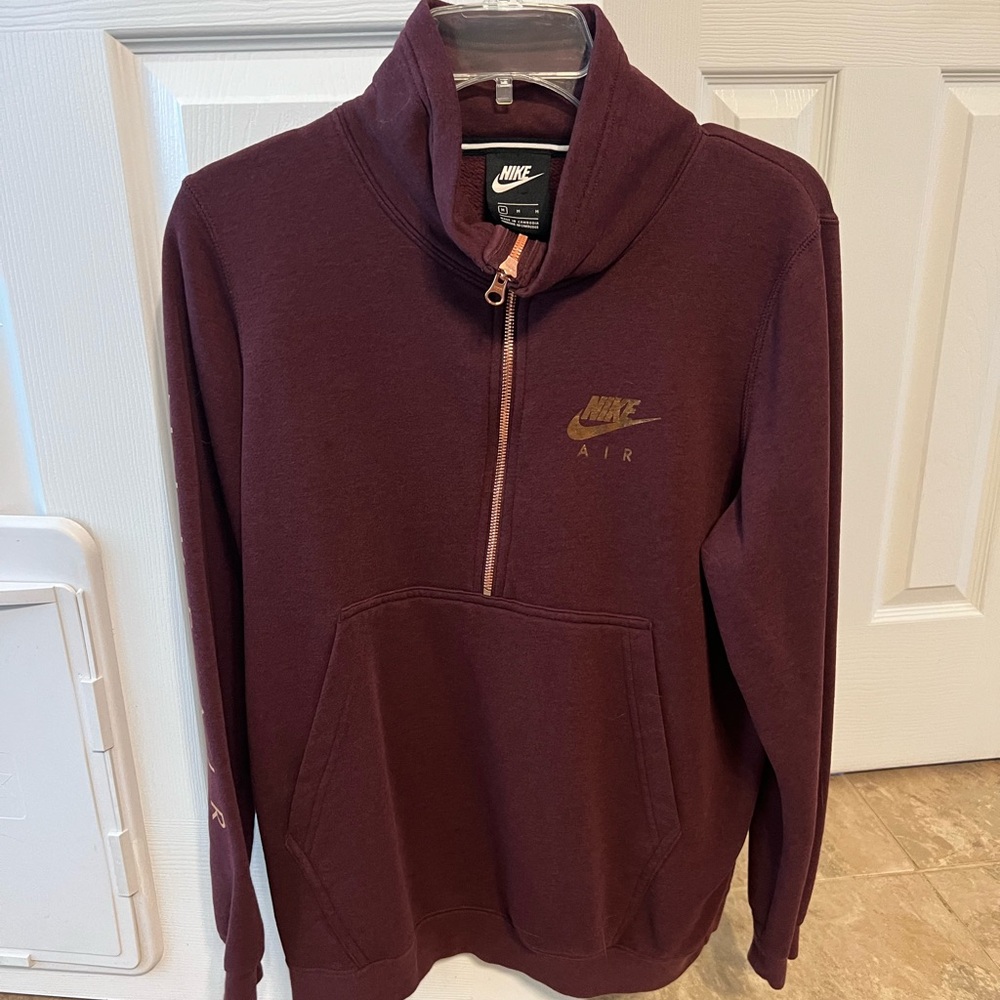Nike half zip sweatshirt. Wine color